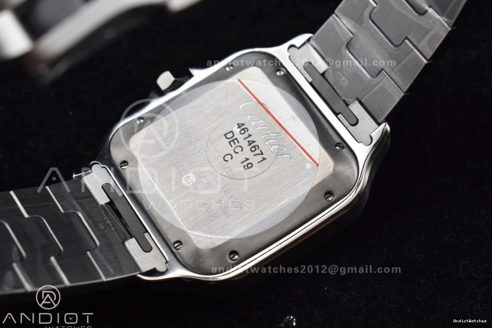 YG SS Bracelet Contemporary 1:1 de YG MIYOTA 1053 Best 40mm BVF on Cartier Santos Edition SS V 9015 White Dial SmartLinks 0509